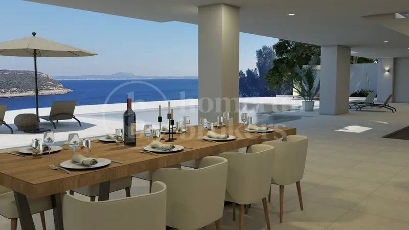 Villa Bleue - Modern front line villa with private sea access — photo 1