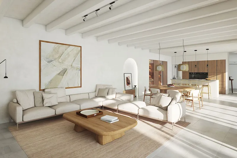 New-build townhouse in modern finca style in the centre of Ses Salines — photo 11