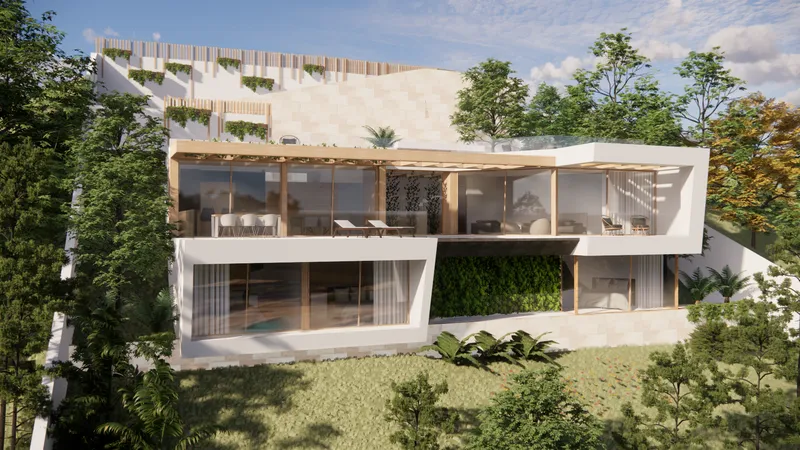 Plot with luxury villa project in Costa de la Calma, Mallorca — photo 2