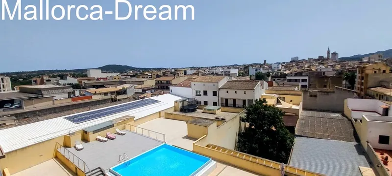 Manacor: Penthouse on three levels with roof terrace, pool, two underground parking spaces, storage room, and panoramic views over Manacor — photo 3