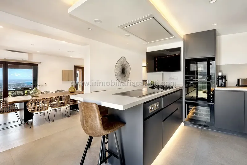 Villa Carlini, holiday rental, in the mountains of Esportals with the best views of Mallorca. (price is daily) — photo 11