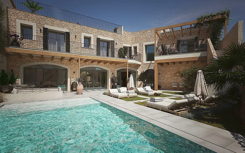 S'Herba Blanca - Townhouse in Ses Salines with pool, rooftop terrace and 4 bedrooms — photo 1