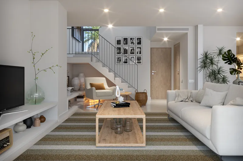 Modern townhouse with 3 bedrooms, garden, rooftop terrace, parking space and communal pool — photo 1
