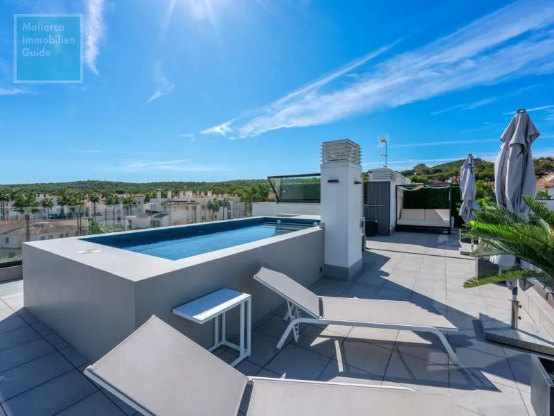 Santa Ponsa, luxurious penthouse with private rooftop pool — photo 3
