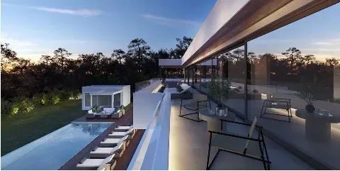 Newly built luxury villa under construction with sea views and access to the sea in Sol de Mallorca, on the southwest of Mallorca — photo 2