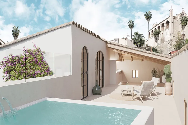 Townhouse in Arta - rooftop terrace with private pool — photo 1