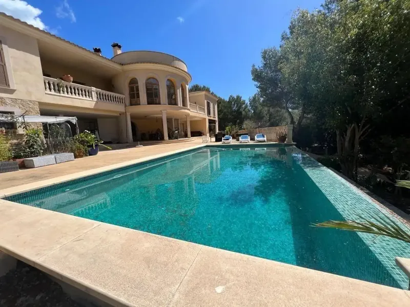 Welcome to this unique chalet in Peguera, perfectly adapted for families, couples and investors. The imposing entrance and the spacious living room — photo 7