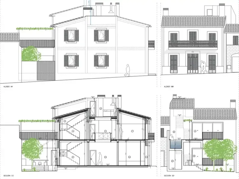 Traditional Majorcan house to renovate in Sant Joan — Basic project approved — photo 10