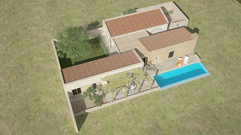 V672 – Beautiful under construction finca with unique views of the landscape in Manacor — photo 7