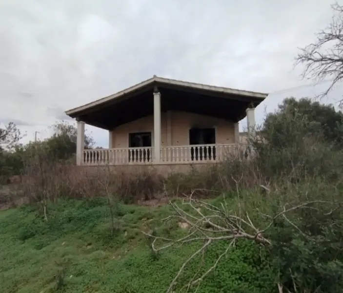 Triangular plot of 6,989 m2 with a 60 m2 house and a 225 m2 chalet — photo 2