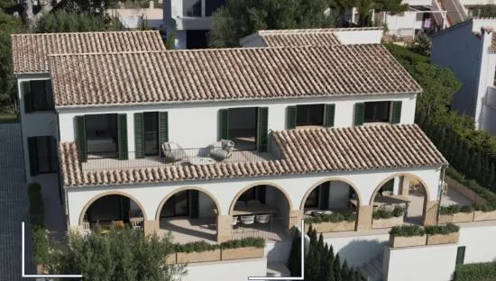 Project for a new semi-detached villa in Mallorcan style on the first line of the sea in Alc — photo 3