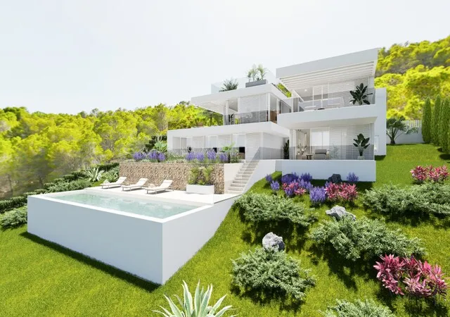 Modern luxury villa overlooking Palma Bay, for sale in Génova, Mallorca — photo 10