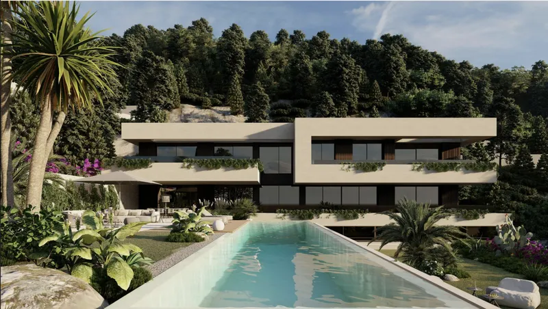 Project Villa Serena! Building plot in Son Vida with project for a luxury designer villa — photo 1