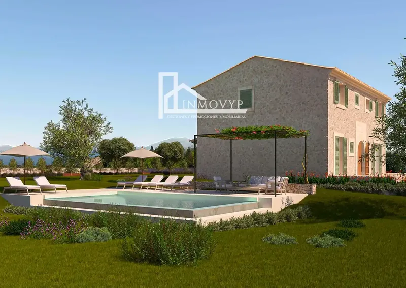 Rustic finca for sale in Búger – Project with construction started and license paid — photo 2