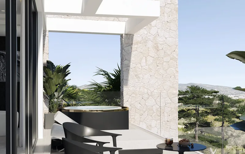 Newly built luxury villa with sea views in Cala Vinyes — photo 12