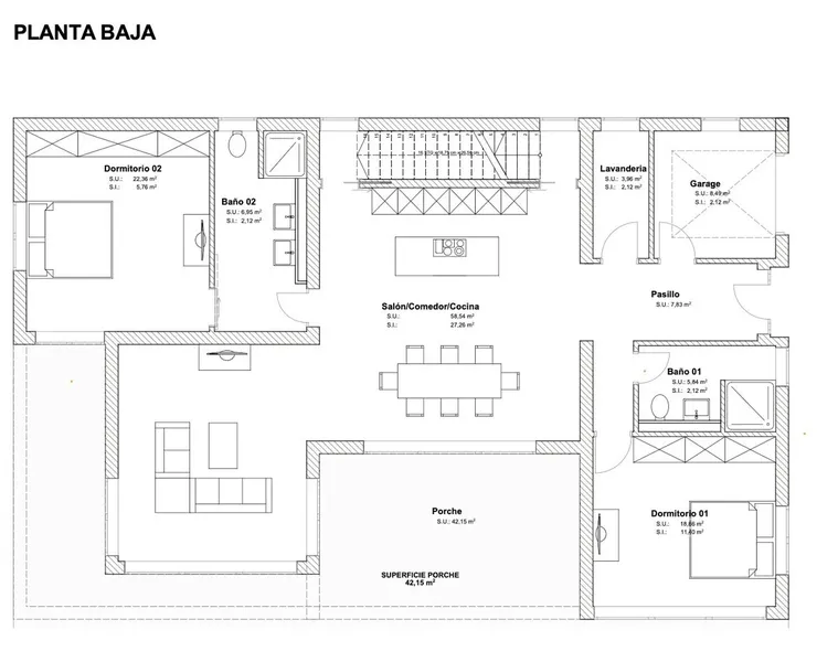 Building plot in Sa Ràpita with license for single-family home with pool, 806 m² plot — photo 3