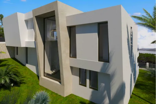 Cala Ratjada, dream-location villa with gigantic sea views, shell construction for individual finishing — photo 2
