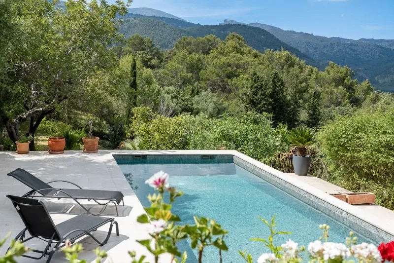 Modern villa with pool and panoramic views of the Tramuntana in Campanet — photo 1