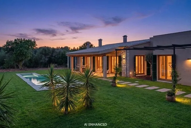 Modern country house with pool, great comfort and Tramuntana views in Algaida — photo 1