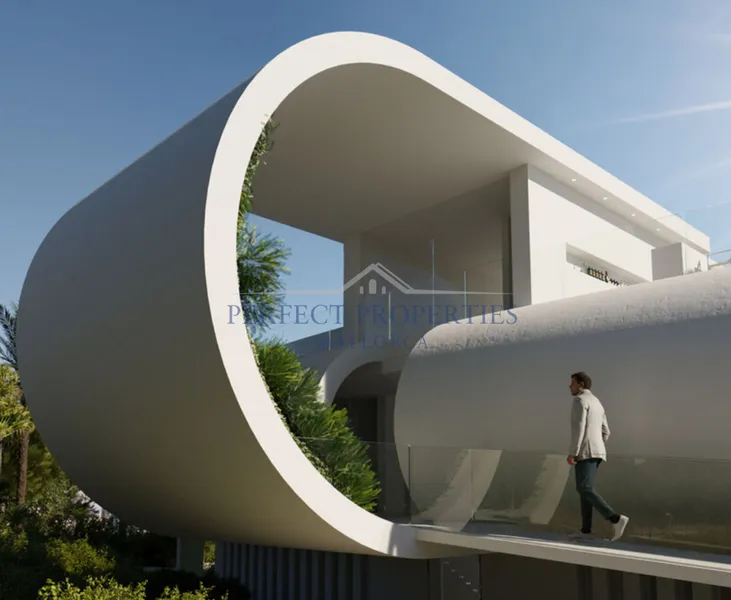 Spectacular architect villa in futuristic style in 1st sea line directly at Cala Murta — photo 8