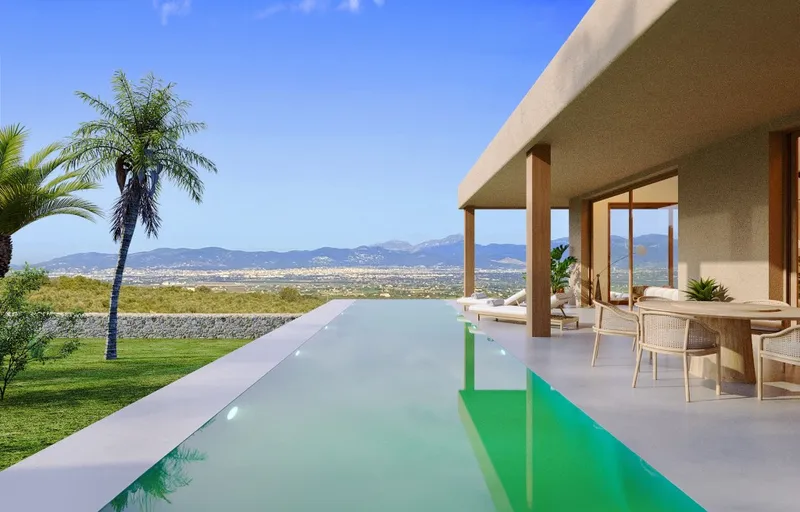 Son Gual plot for sale with mountain view and sea views — photo 1