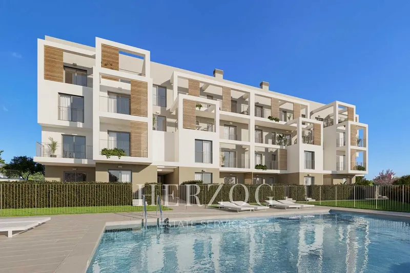 Modern new build garden apartment with pool, gym and underground parking — photo 1