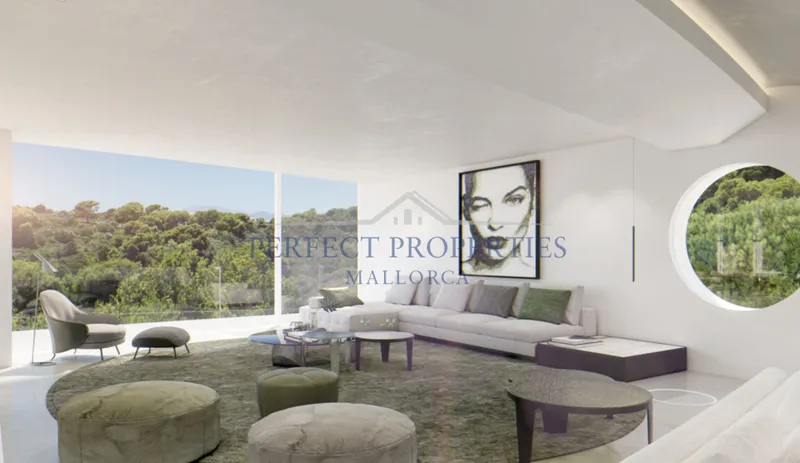 Spectacular architect villa in futuristic style in 1st sea line directly at Cala Murta — photo 12
