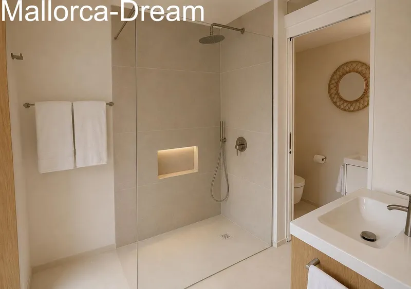 Son Servera: A unique townhouse with a sea-view roof terrace, air conditioning, underfloor heating, a heat pump and a solar panel system, situated in the historic — photo 12