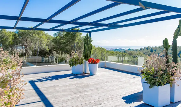 Unique villa with lots of privacy and views of the bay of Palma in Son Vida — photo 7