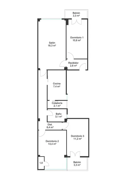 Apartment with elevator in Camp Redó area — photo 7