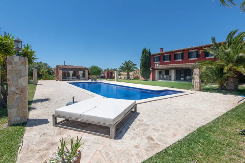 Beautiful finca with large pool and tennis court in Campos, Mallorca — photo 5