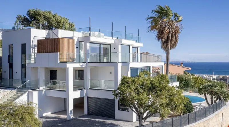Contemporary designer villa with sea views and holiday license for sale in Costa d’en Blanes — photo 1