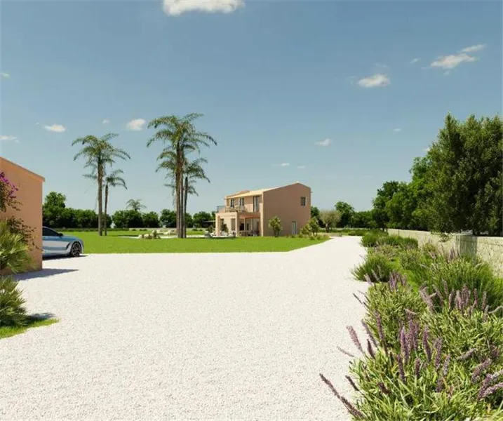 Under construction. Country property with a swimming pool on a plot of approximately 14,206 m² — photo 1