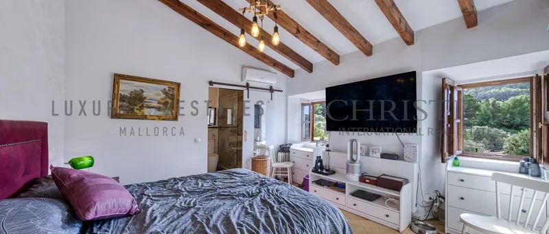 Historic natural stone finca in the southwest of Mallorca in S'Arraco — photo 6