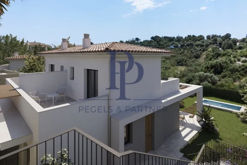 Newly built villas and semi-detached houses near the beach with pools, cinema, wellness and fitness area and bar — photo 12