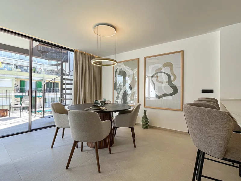 New penthouse with breathtaking views of Palma and the mountains in modern style in Santa Catalina, Palma More — photo 3