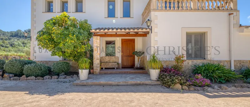 Idyllic finca with pool and panoramic views in the Son Cabaspre nature park near Esporles — photo 1