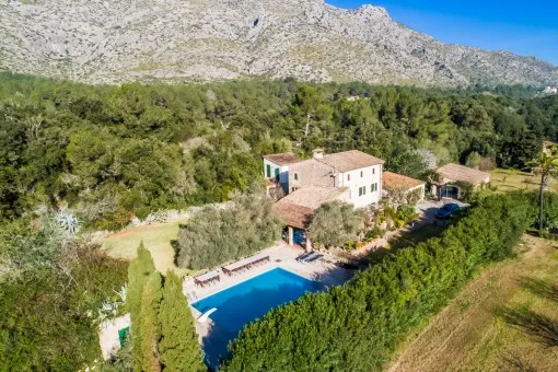 Pollensa, magnificent country house with 2 guest houses, swimming pool and tennis court amidst absolute rural idyll — photo 5