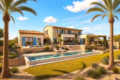 San Lorenzo, beautiful plot near Sant Llorenç with sea views and an approved building permit. Construction can start immediately. — photo 2