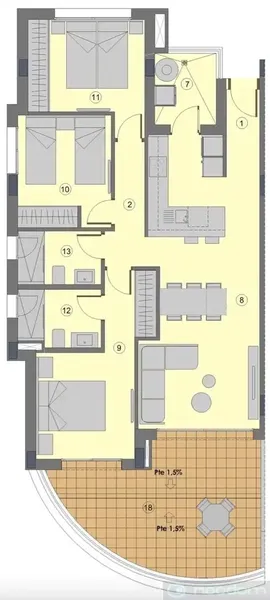 Two and three bedroom apartments located in a magnificent beachfront area, near sandy beaches with water — photo 3