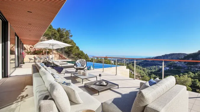 Incredible sea views from this spectacular new build designer villa in Son Vida — photo 1