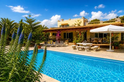 Santanyi, Mediterranean finca-style house with ETV license for 10 people, sea views and pool in top location of Cap des Moro — photo 1