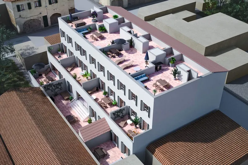 Apartment in Campos - View of the terrace of the ground floor apartment — photo 3