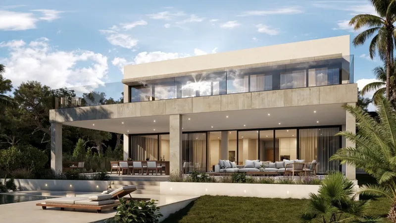 Villa in Santa Ponsa - house view with pool — photo 2