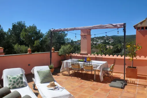 Bendinat, elegant penthouse with private rooftop terrace in Sa Vinya, Bendinat - seasonal rental — photo 4