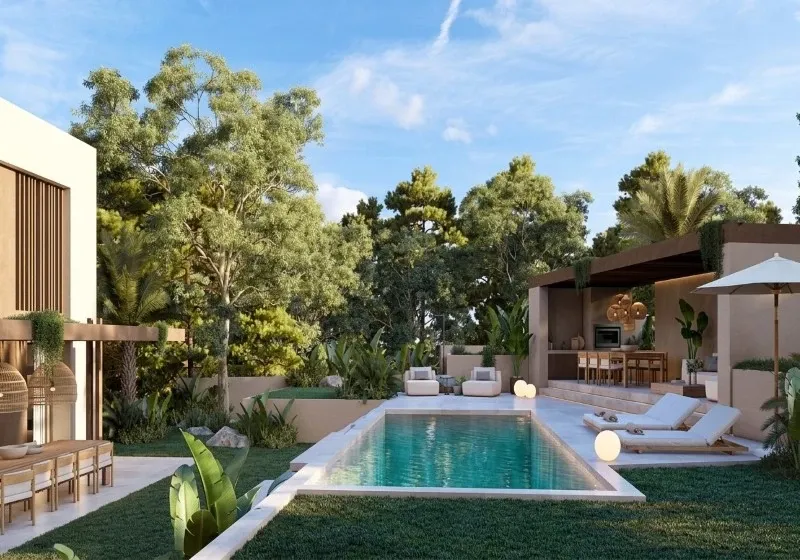 Villa facing green area in Santa Ponsa with sea views — photo 1