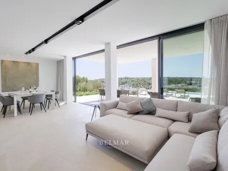 Modern villa with a pool near the beach in Cala Mendia — photo 9