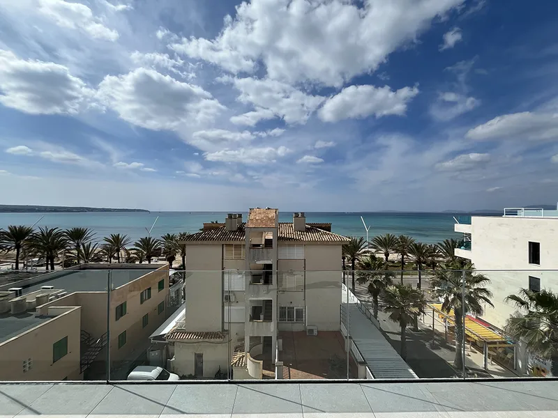 New contemporary duplex penthouse with private terrace, pool and sea views in Palma — photo 9