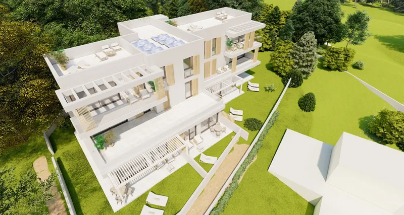 Dream garden apartment in a new residential complex in Porto Petro — photo 3