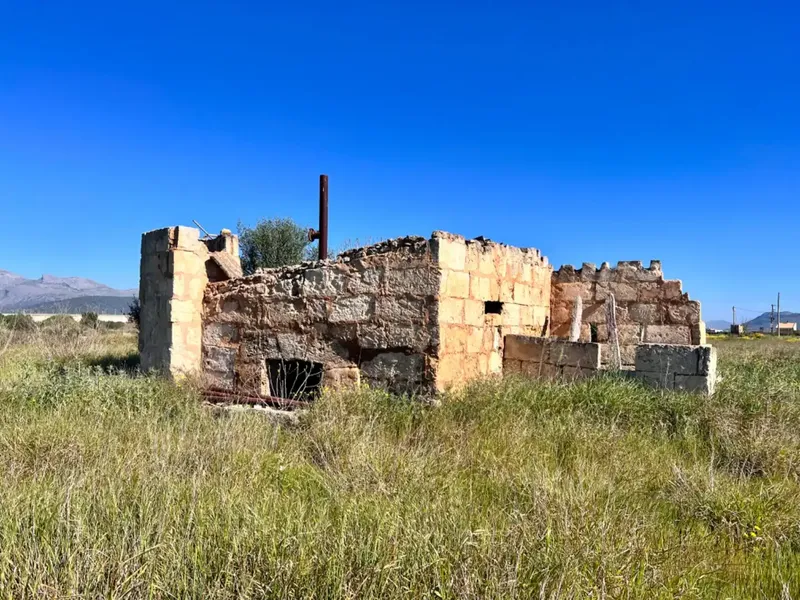 Rustic estate between Sa Pobla and Muro, with over 21,700 m2 of land and several constructions, one of them a large safareig and the other a — photo 1
